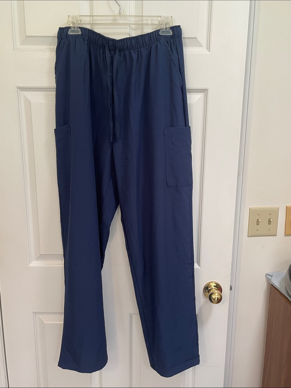 Navy Divine Stretch Scrub Pants  with Elastic Waist Size XL